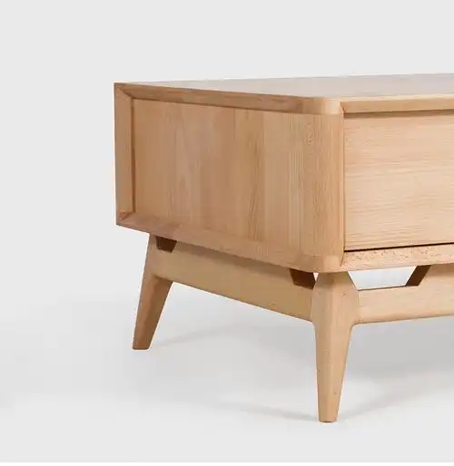 多利克茶几丨壹佰木原木家具全实木柜子白橡木黑胡桃柜简约地柜淘宝网