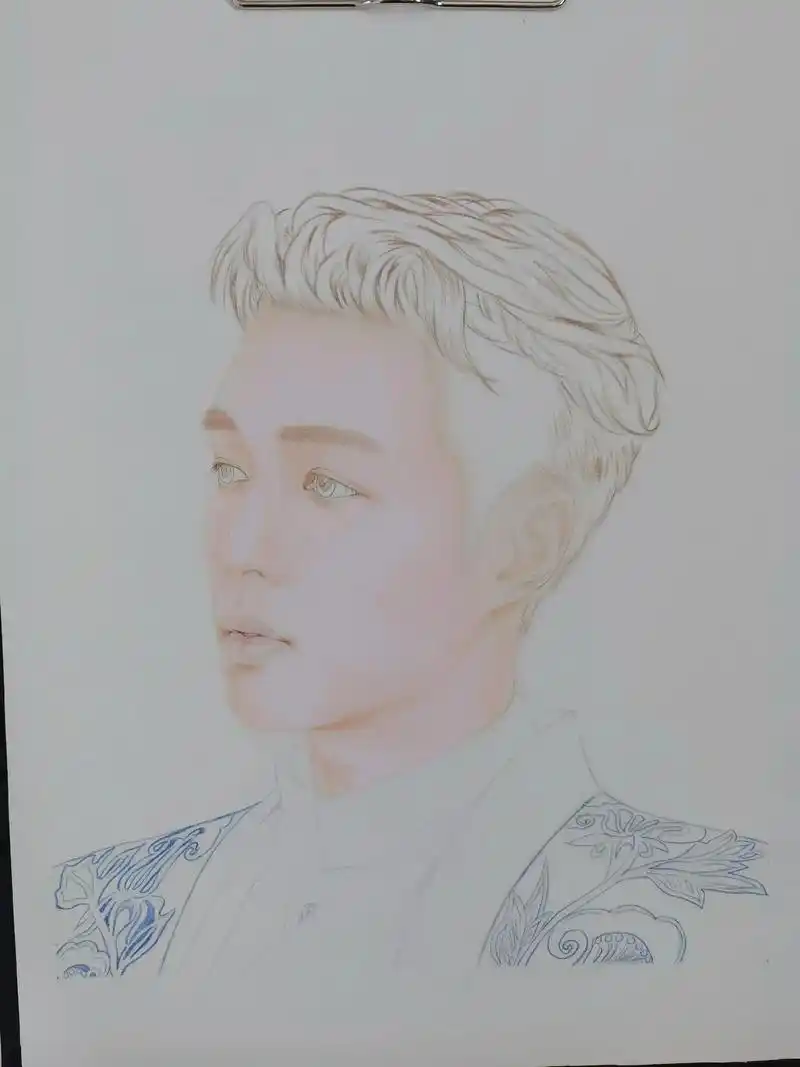 张艺兴#张艺兴1007生日快乐 #画画 #彩铅手绘人物 @ - 抖音