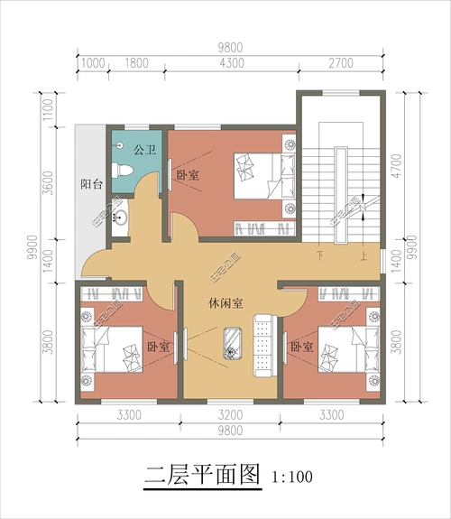 原创怎样设计开间8米进深10米的房子呢
