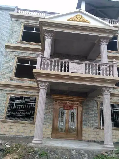 北欧现代风格农村大门罗马柱装修效果图