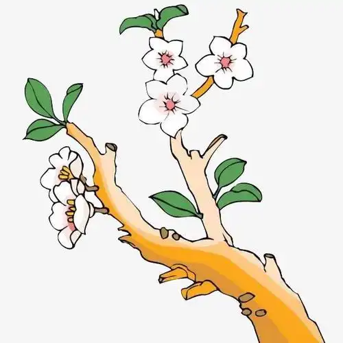 梨树说:"下吧,下吧,我要开花!