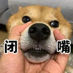 萌宠gif汪星人gif闭嘴gif别说话gif呆萌gif可爱gif