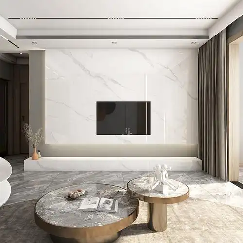 新款2000连纹岩悬空电视背景墙现代简约轻奢板砖影视瓷砖背景墙