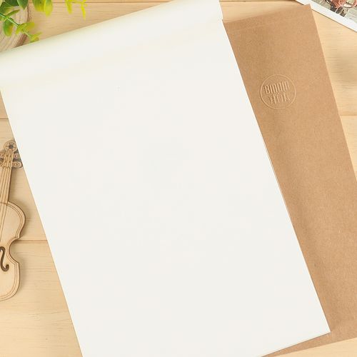 本木生活32k牛皮纸空白b5笔记本学生草稿本速写素描画空白厚本子