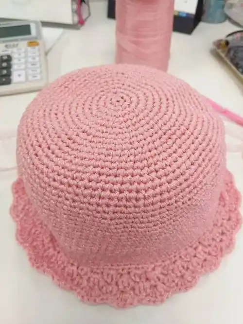 1厘米丝带线织造亲子钩针遮阳帽(附织造心得)