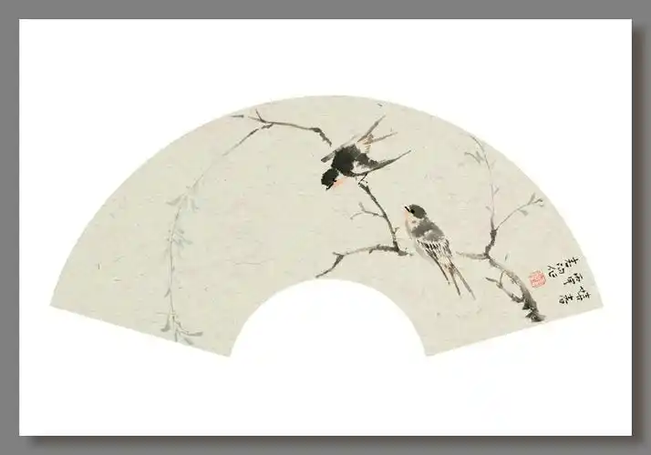 霍春阳先生花鸟扇面小品