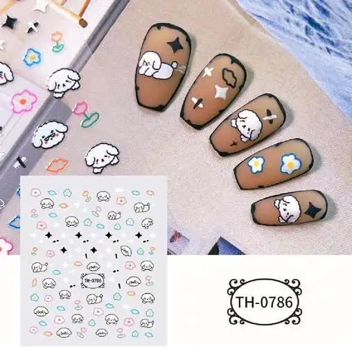 超级卡哇伊的美甲贴纸图案10r一张