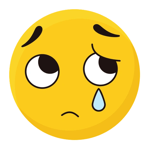 sad face expression emoticon emoji