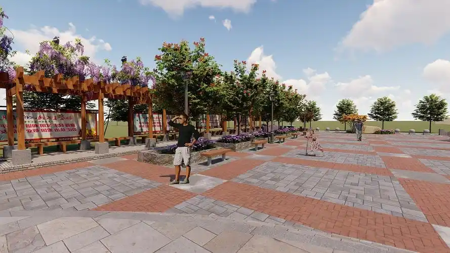 乡村广场|空间|景观设计|小蒋18739978189_原创作品-站酷zcool