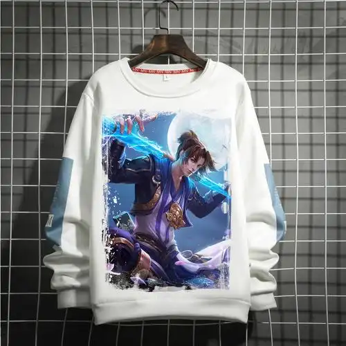 秋冬季新款王者荣耀长袖卫衣庄周李白孙悟空男女卫衣