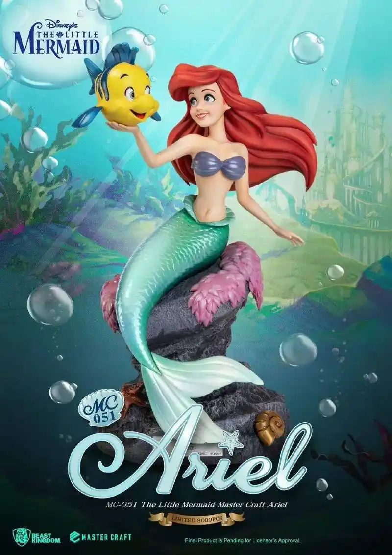 美系beastkingdom新品极匠系列动画小美人鱼爱丽儿雕像官图