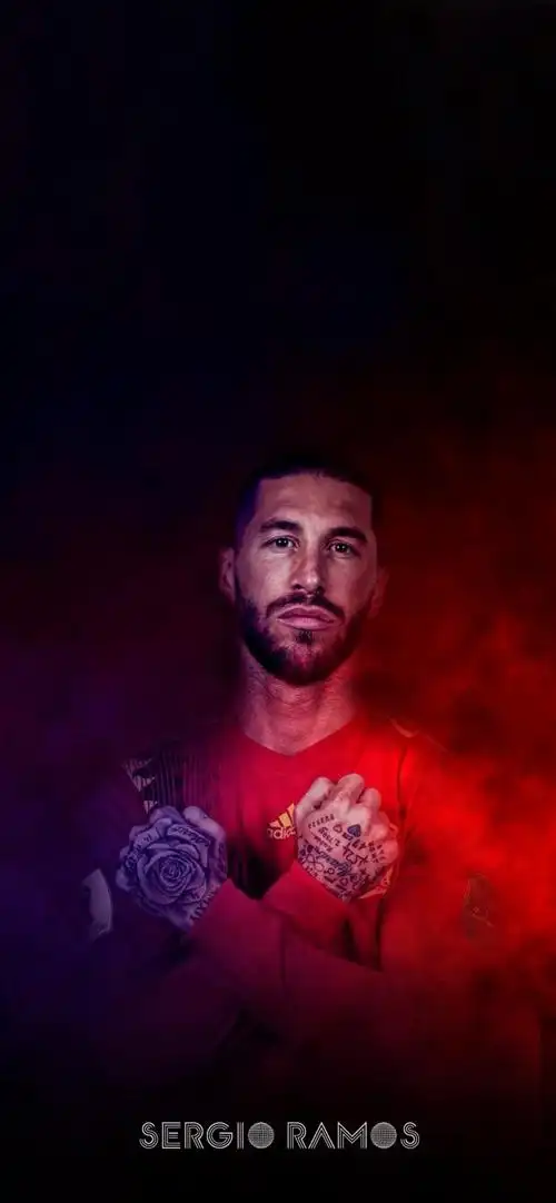 【每日足球帅图】霸气水爷丨拉莫斯手机壁纸精选01