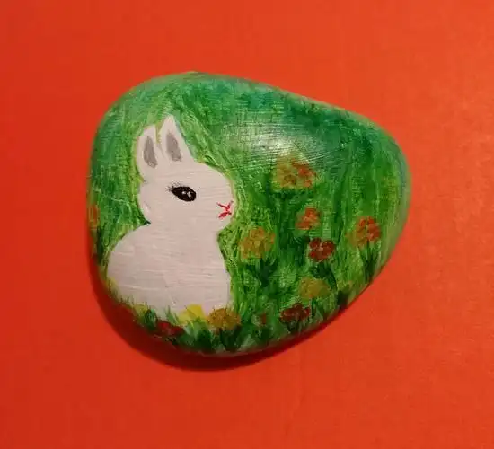 喜欢在石头上画画