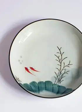 【釉下彩盘子】_彩绘盘子图片_圆形汤盘价格_搭配分享 - 爱逛街