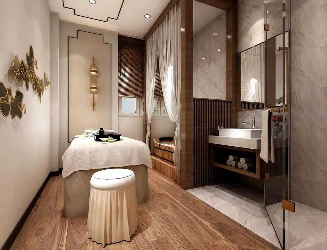 成都美容院设计丨彩丽美容院案例图