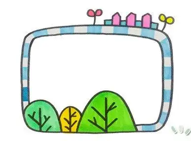 手抄报字体边框