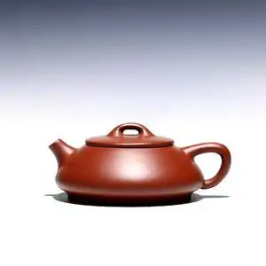 【畅陶】宜兴紫砂壶泡茶壶马小琴全手工紫砂茶壶朱泥扁瓢170cc