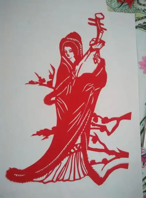 昭君出塞剪纸图片大全