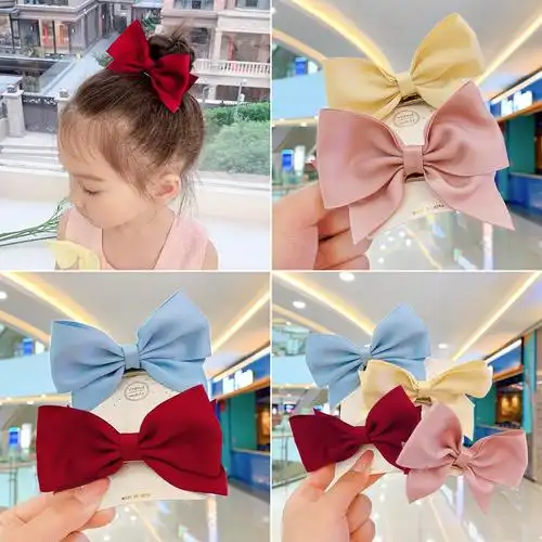 儿童蝴蝶结发夹头饰女童童可爱时尚韩版公主夹子发饰