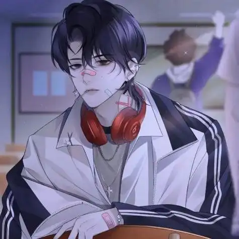 优质头像图片男生霸气冷酷动漫情侣,治愈系校园风非常不错的