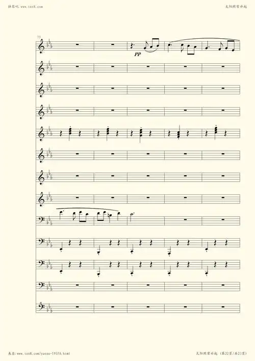 钢琴谱太阳照常升起让子弹飞主题曲总谱