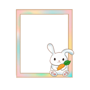 可爱的兔子相框边框