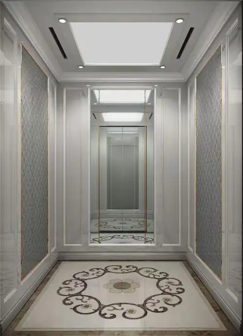 欧式轿厢装潢效果图电梯轿厢装饰装潢用材