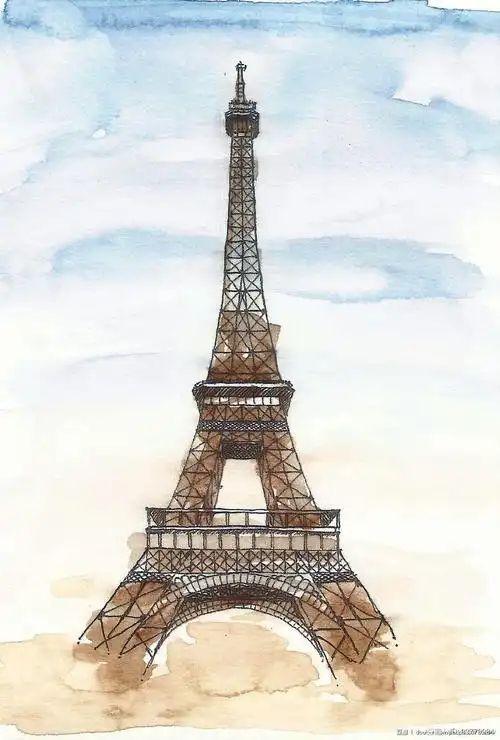 (已出1)水彩埃菲尔铁塔(可预订)背面空白