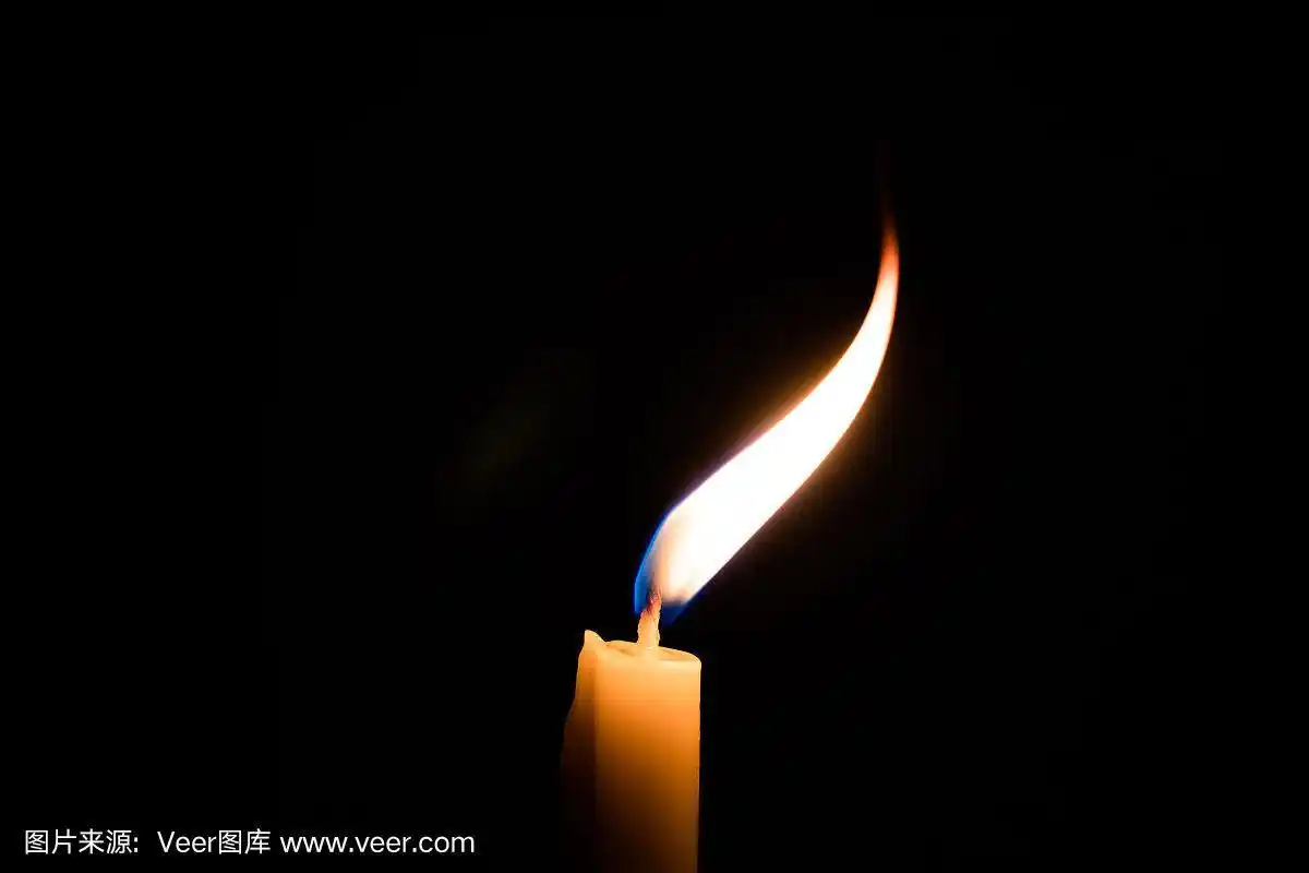 烛光中的火与光在黑暗中移动,希望,绝望,狡诈,能量,经典