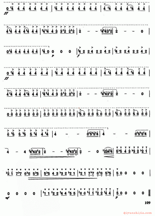 口琴谱马刀舞曲