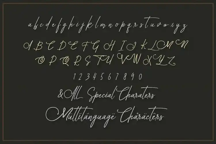 古典装饰字母英文衬线字体avitaldecorativefontduo