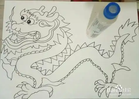 龙尾巴的简笔画