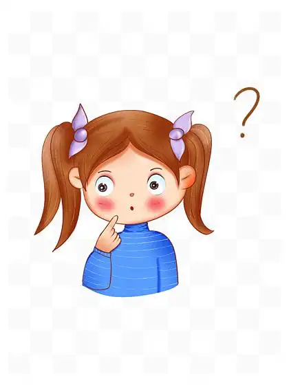 【卡通女孩问号】图片免费下载_卡通女孩问号素材_卡通女孩问号模板