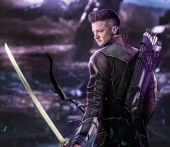 复联4鹰眼最新概念海报全新造型判若两人两把战刀太帅气