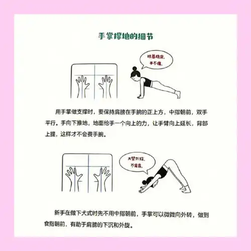 瑜伽练习时手掌和手臂的正确发力