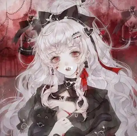 二次元暗黑系头像女高冷 闺蜜 女生头像图片大全 -【爱个性】