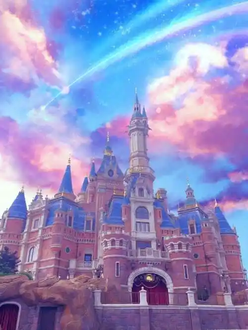 抖音迪士尼城堡背景图分享