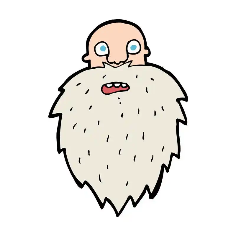 卡通胡子的男人,卡通胡子的男人