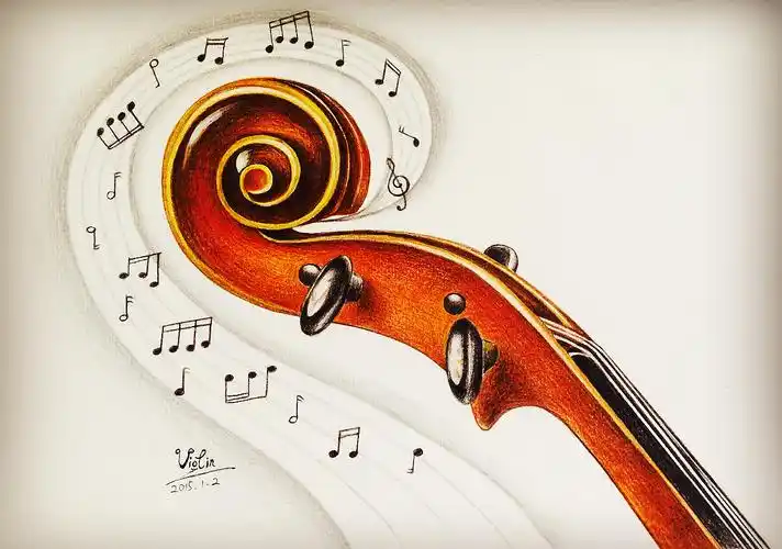 琴话· 小提琴|纯艺术|绘画|幻oo影 - 原创作品 - 站酷 (zcool)