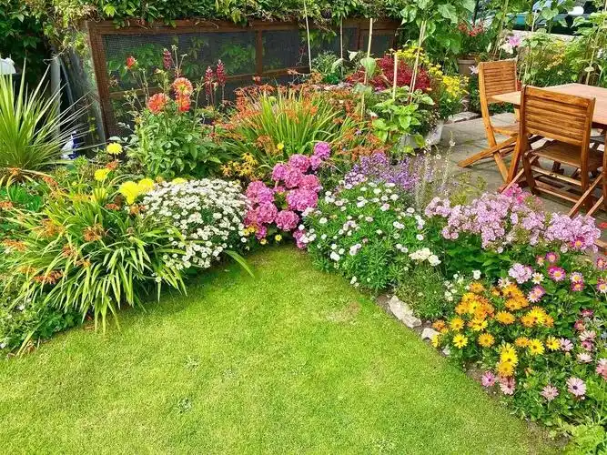花境一般以地被宿根花卉,色叶花灌木,观赏草,水生植物为主要材料,以