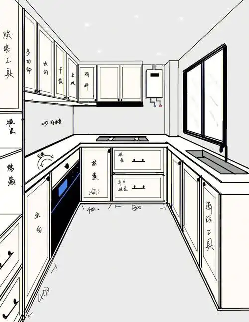 徒手画个全屋柜子