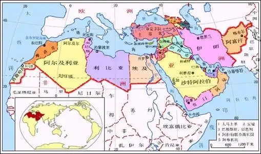 北非地图