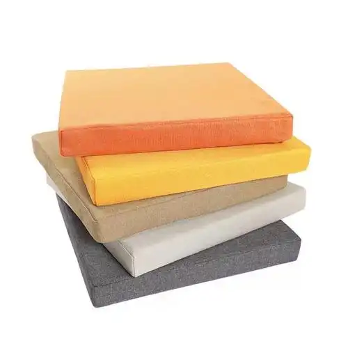 2024新款高密度海绵垫亚麻椅子坐垫屁垫加厚加硬办公室增高垫子四