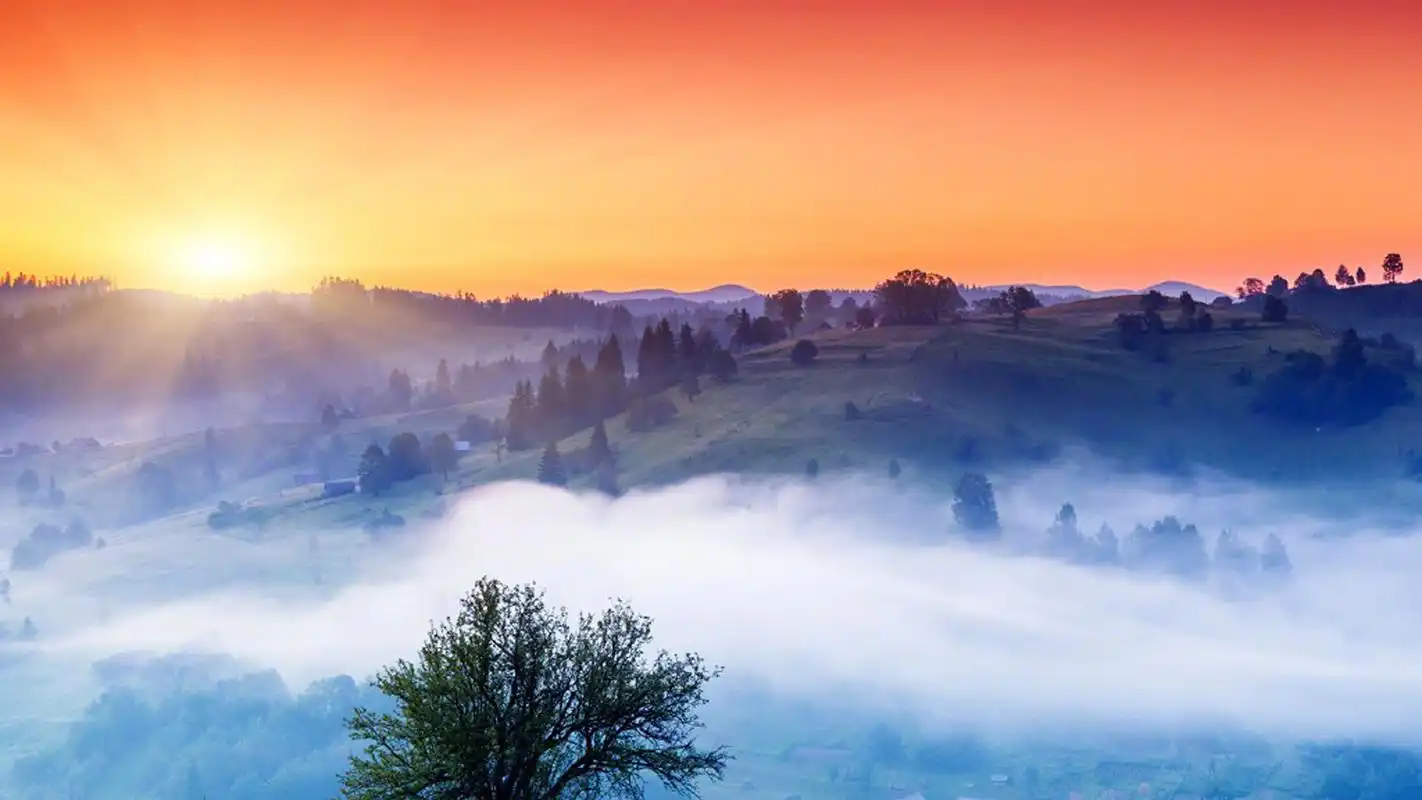 清晨唯美日出图片高清电脑壁纸