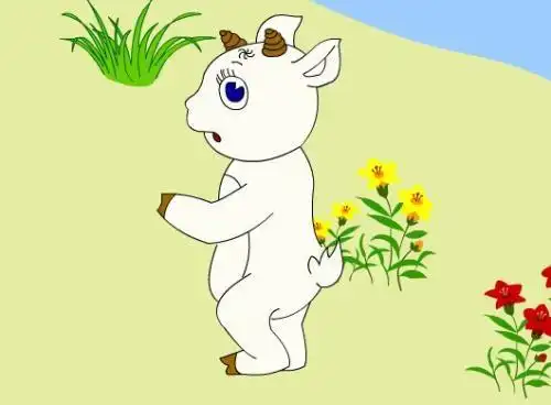 吃狼奶的羊简笔画