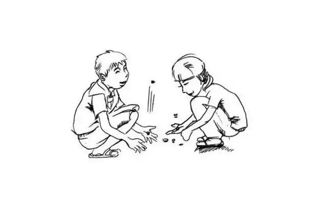 拾石子,又称拾子儿,拾磨个,抓骨拐,拾节骨等.拾石子.