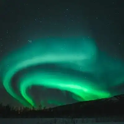 神秘风景头像好看唯美绚烂的极光图片