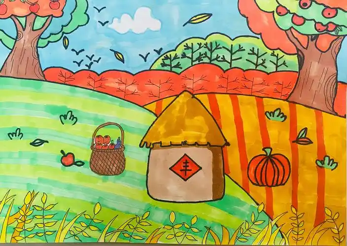 包头市第一实验小学南海分校——秋天"悄悄画"四年级作品投票