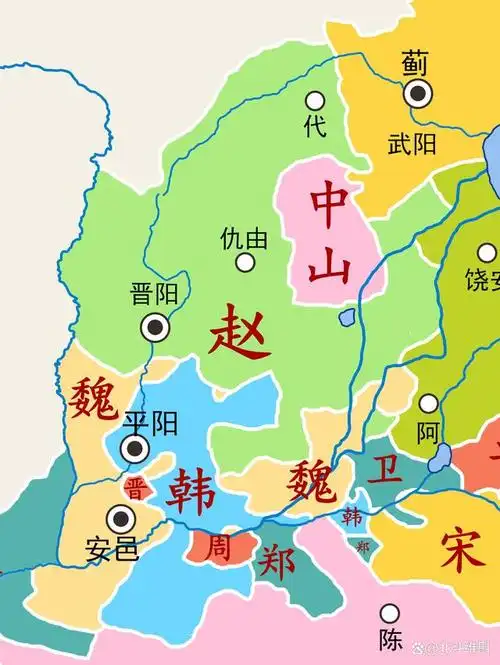 前453年,韩赵魏三家消灭了智氏,实现了三家分晋,自此中国进入了战国