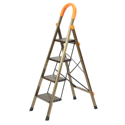 奥鹏梯子家用铝合金加厚折叠人字梯四五六步室内铝梯宽踏板安全扶梯